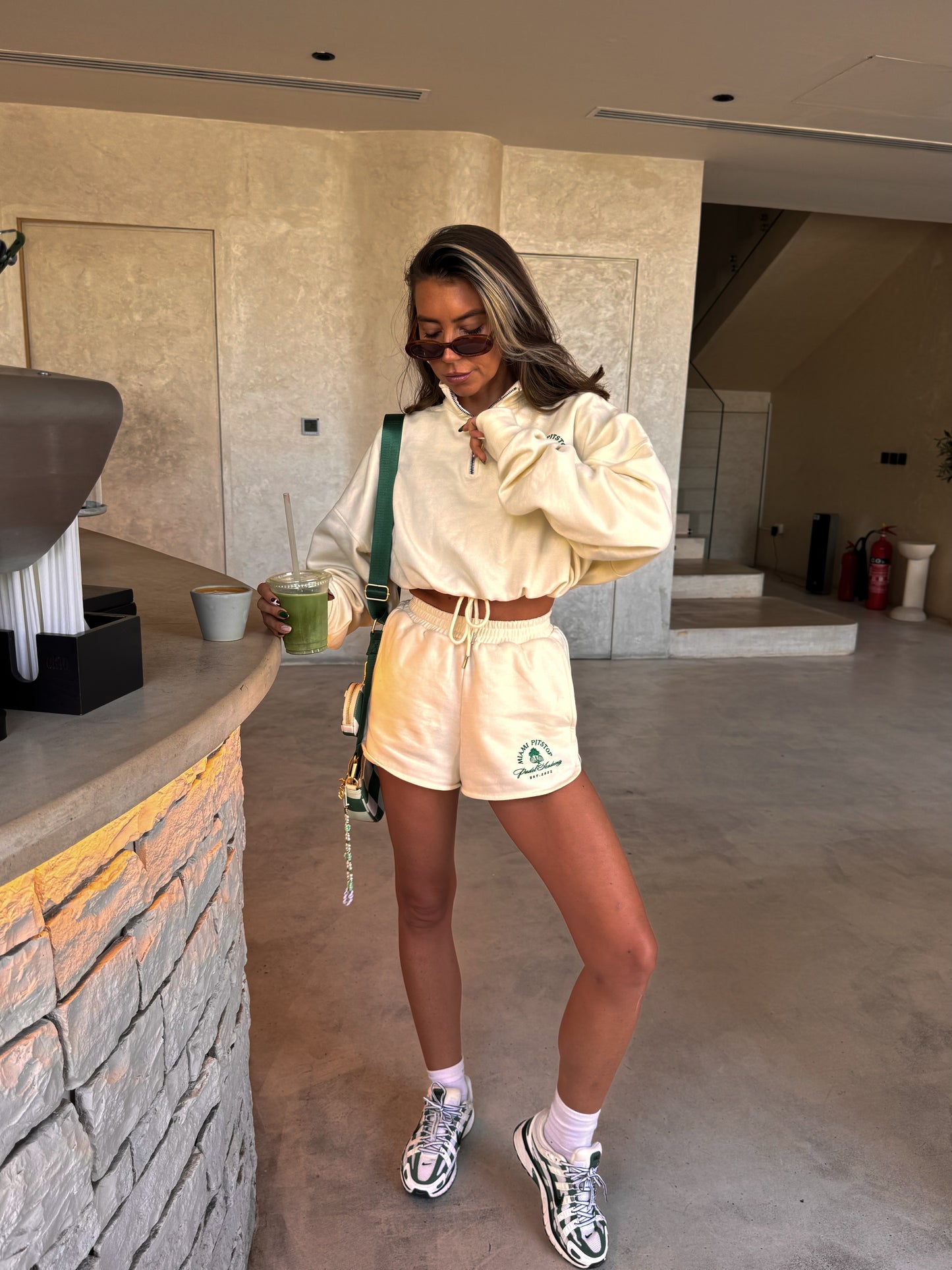 Cream Runner Shorts