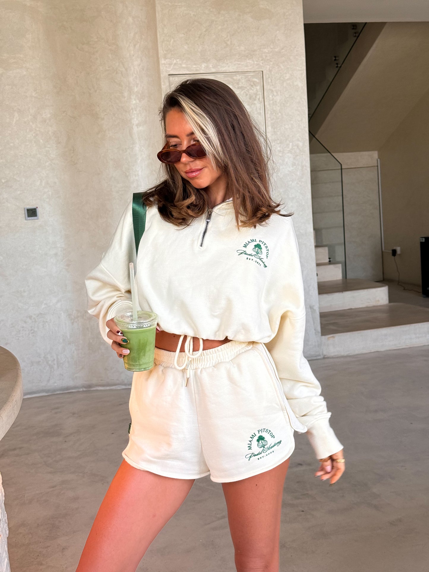 Cream Runner Shorts