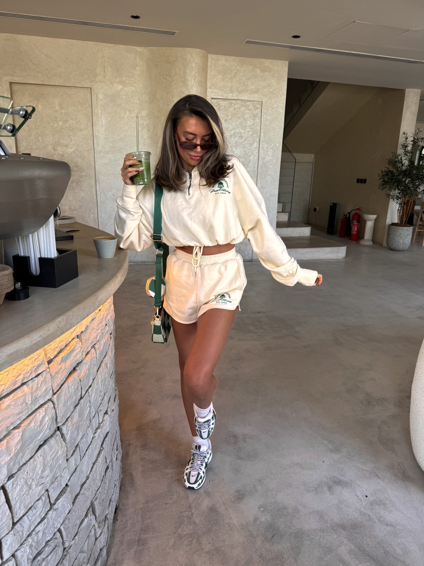 Cream Runner Shorts