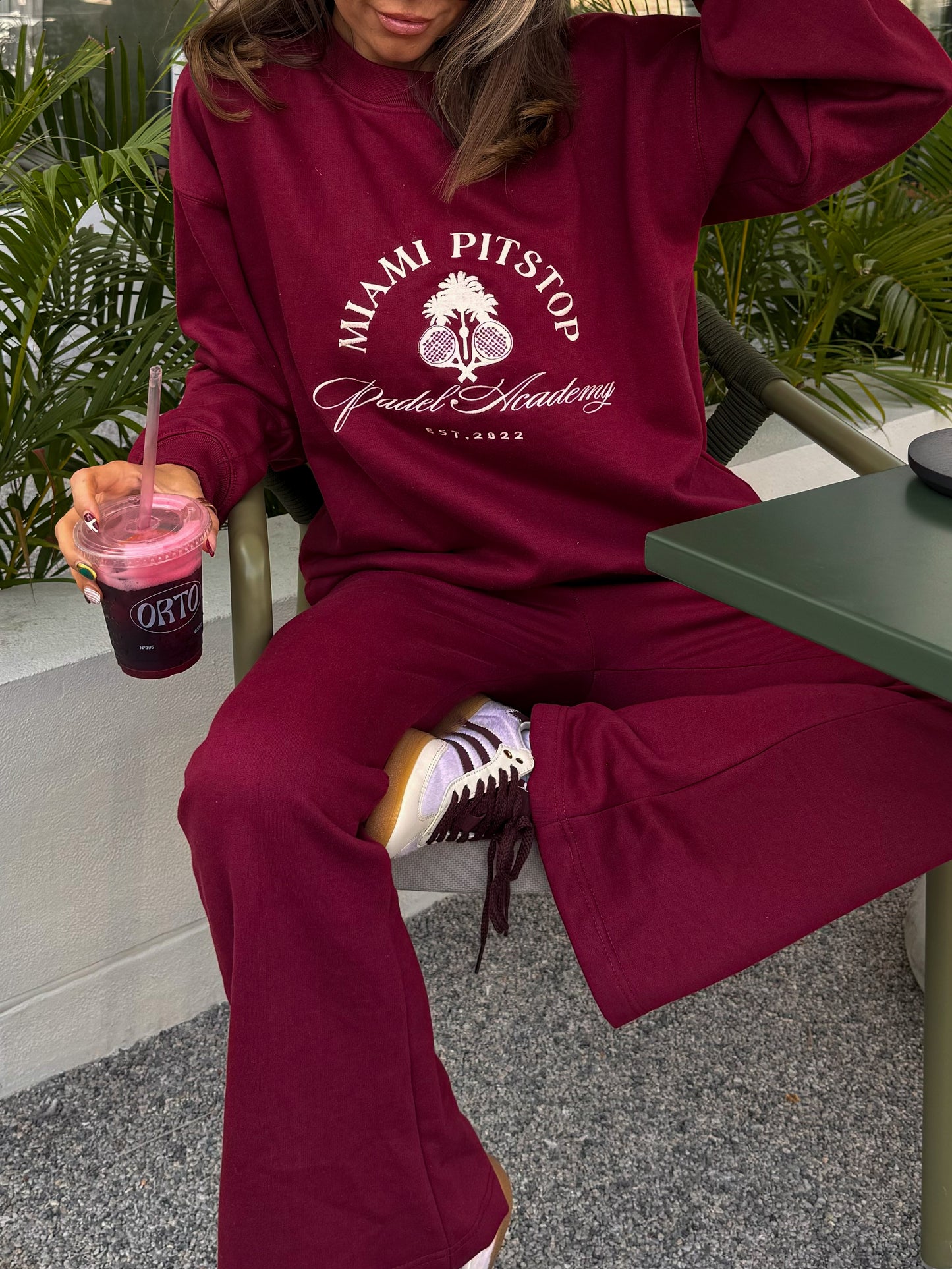 Cherry Maroon Joggers