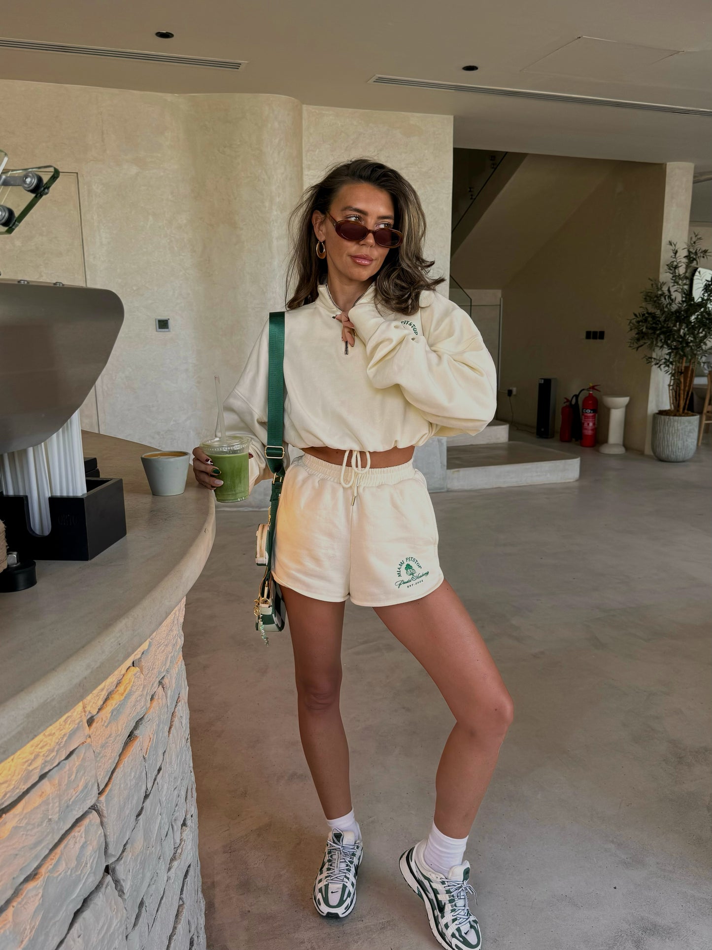Cream Runner Shorts