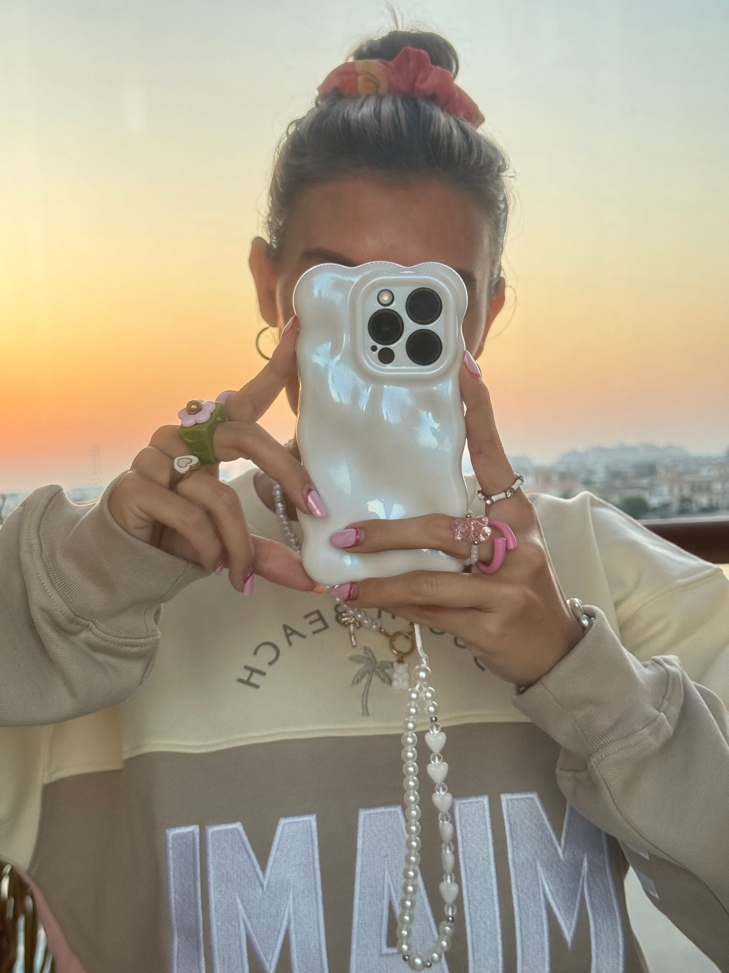 Pearl Metallic Wave iPhone Case