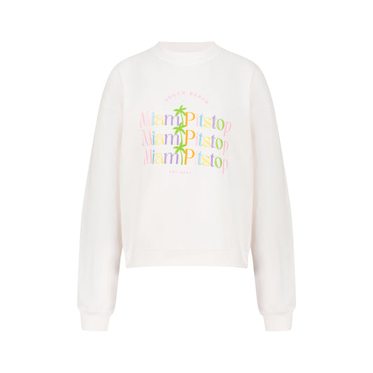 South Beach Sweatshirt White