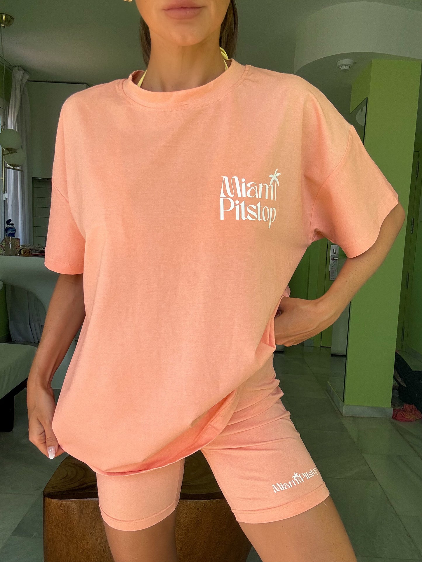 Miami Cycling Shorts Peach