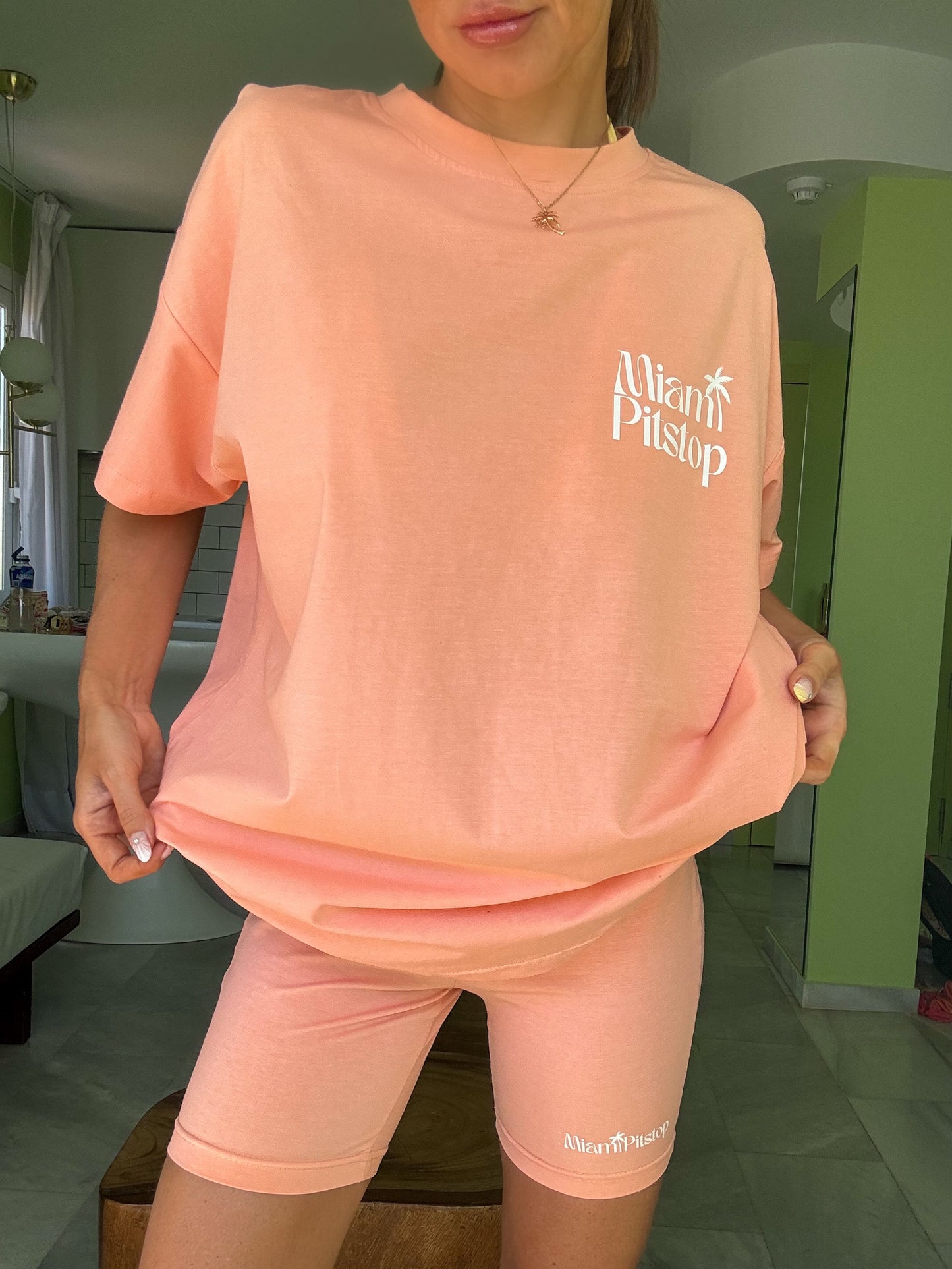 Miami Cycling Shorts Peach