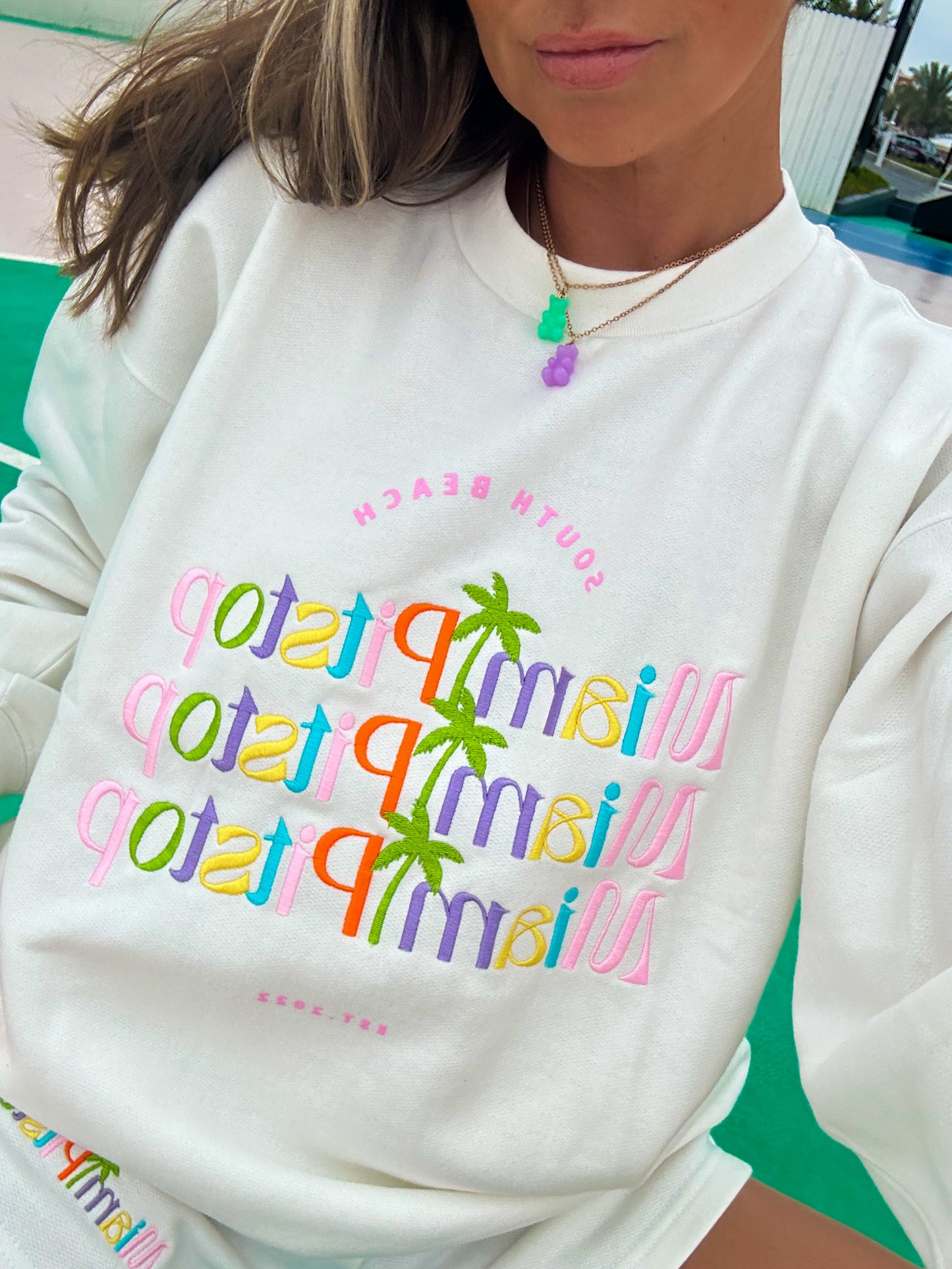 South Beach Sweatshirt White