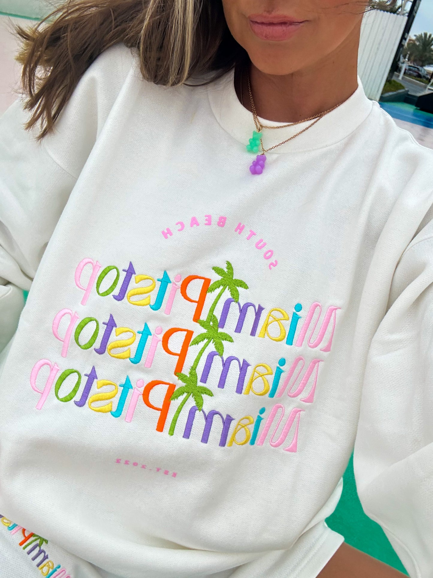 South Beach Sweatshirt White