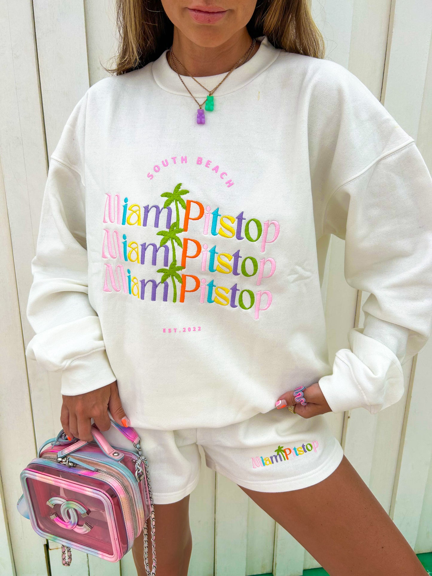 South Beach Sweatshirt White