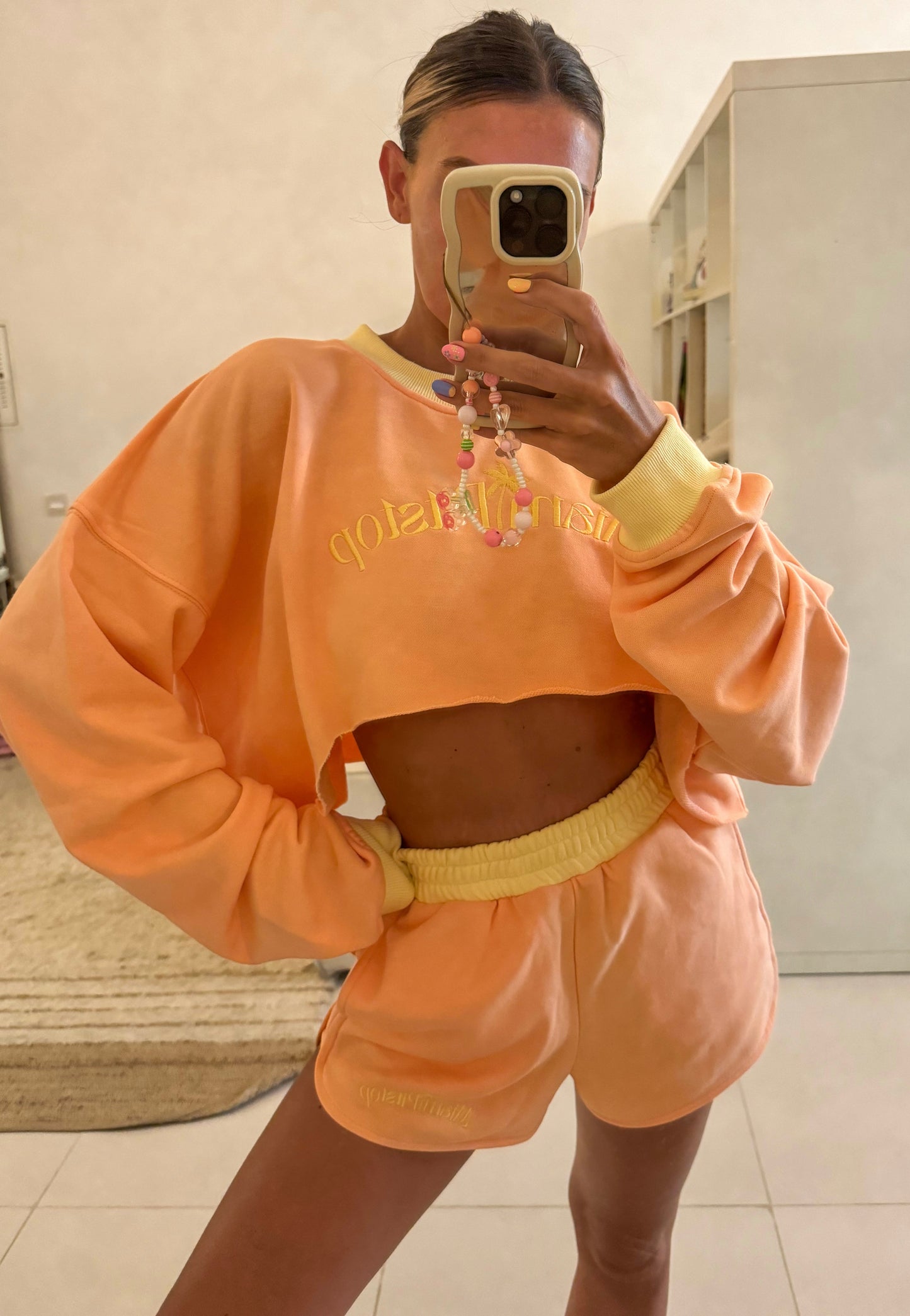 Miami Crop Top Peach