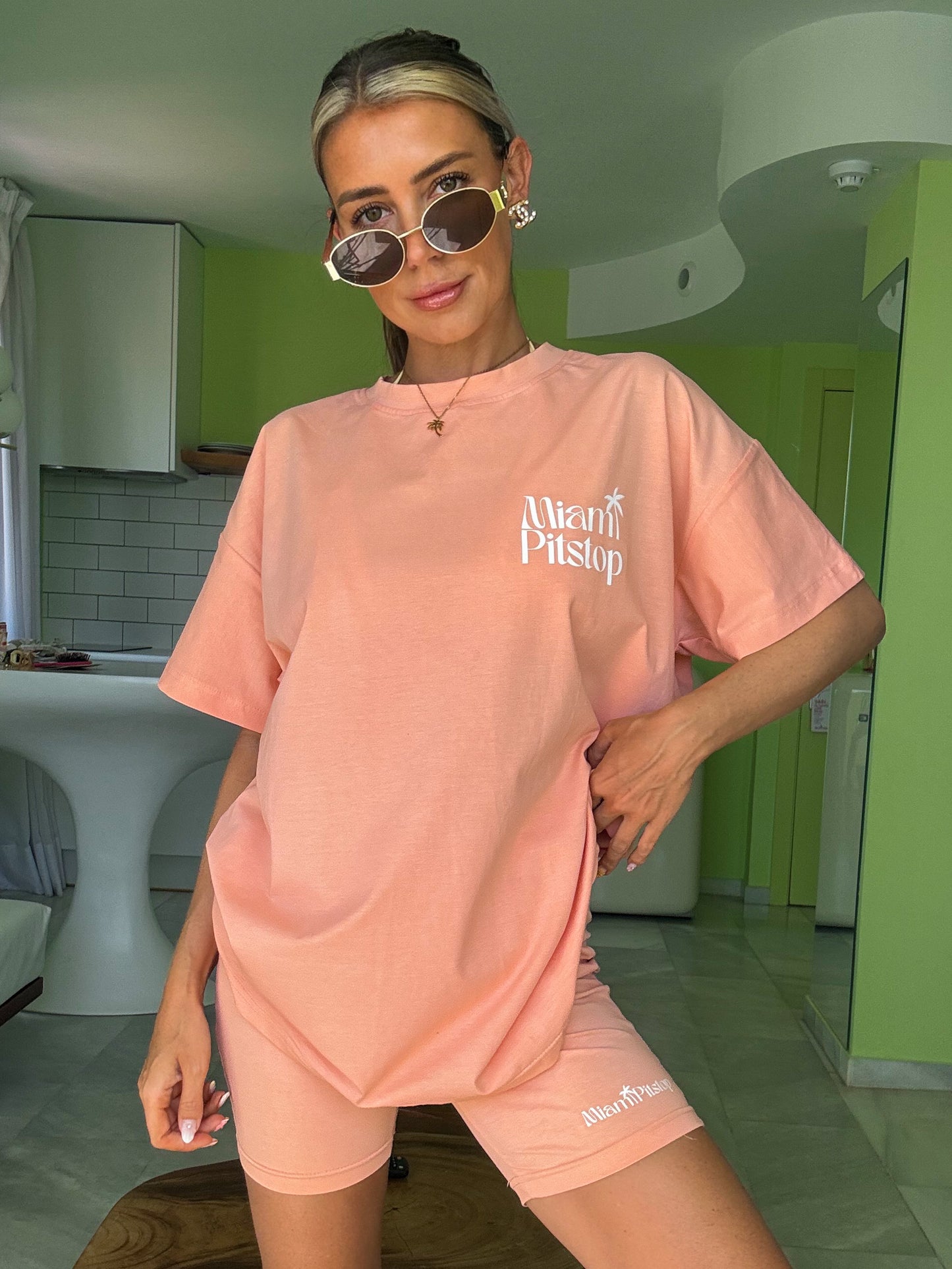 Miami T-Shirt Peach