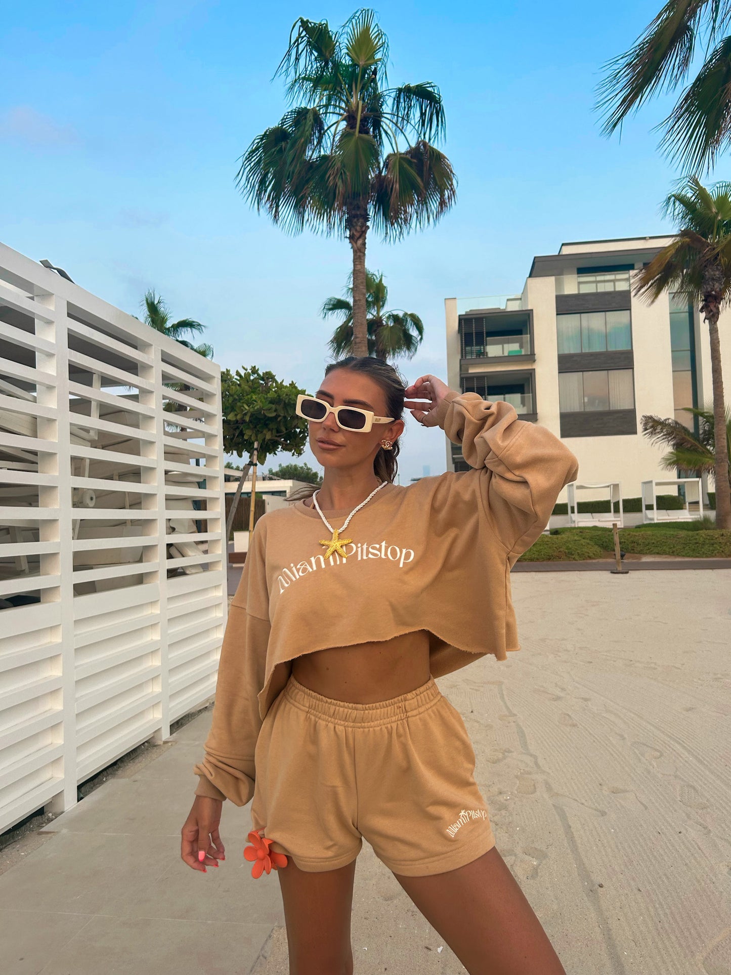 Miami Crop Top Beige