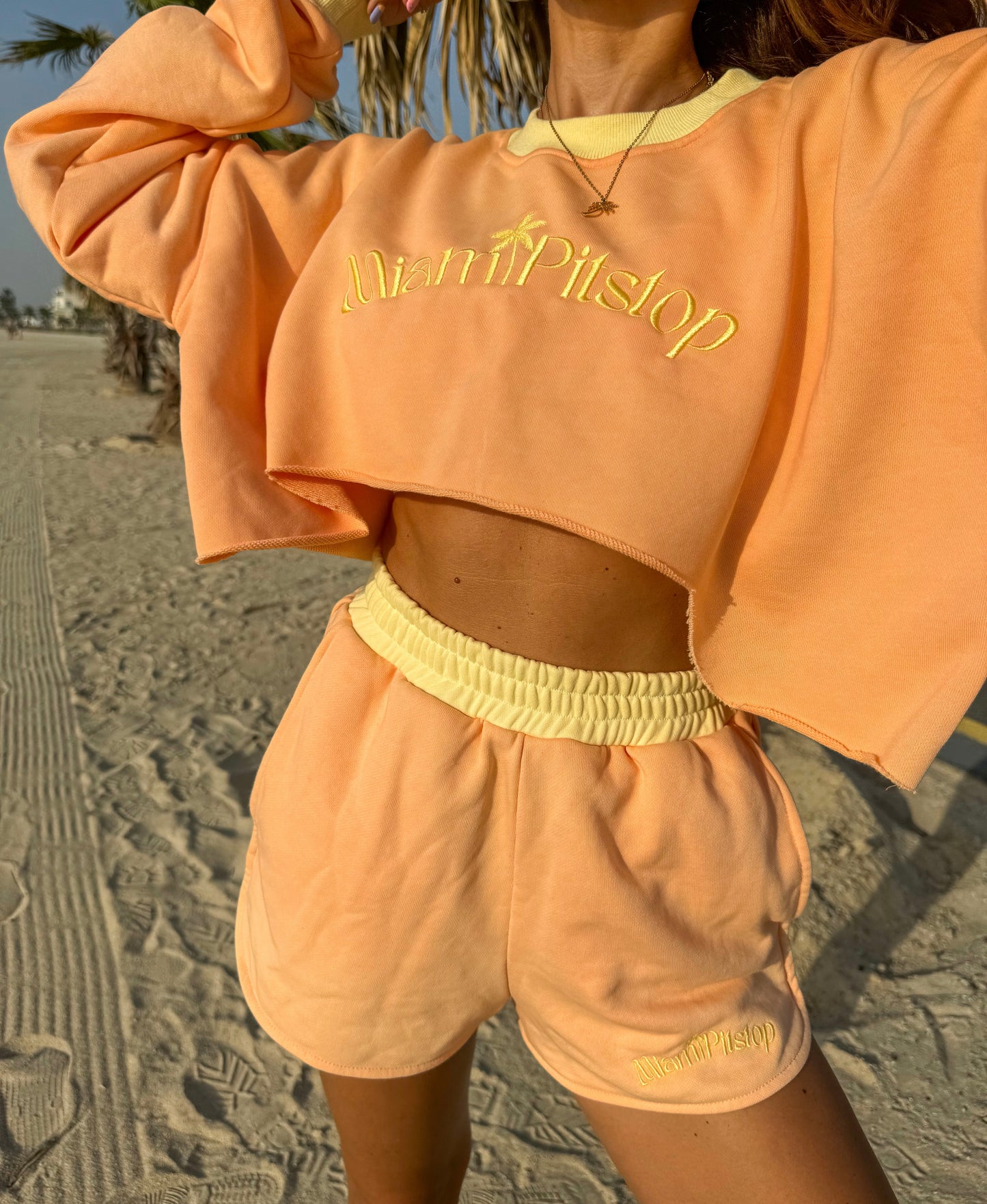 Miami Crop Top Peach