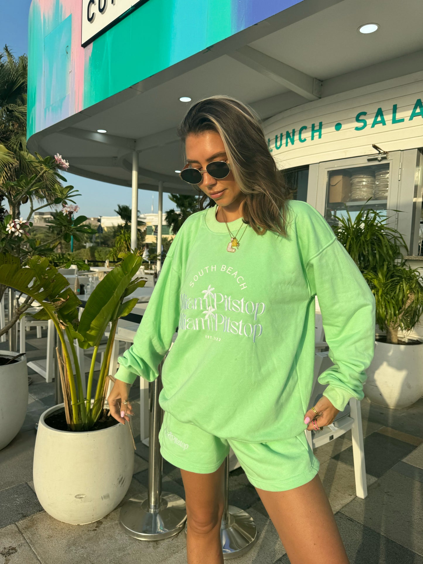 South Beach Sweatshirt Mint Green