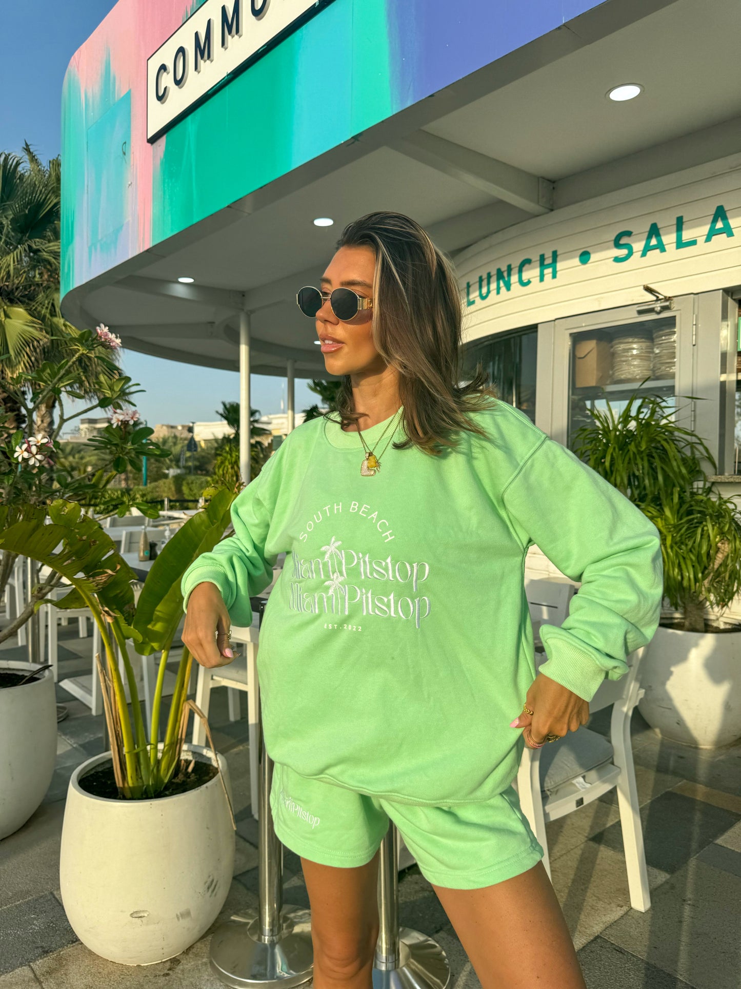 South Beach Sweatshirt Mint Green