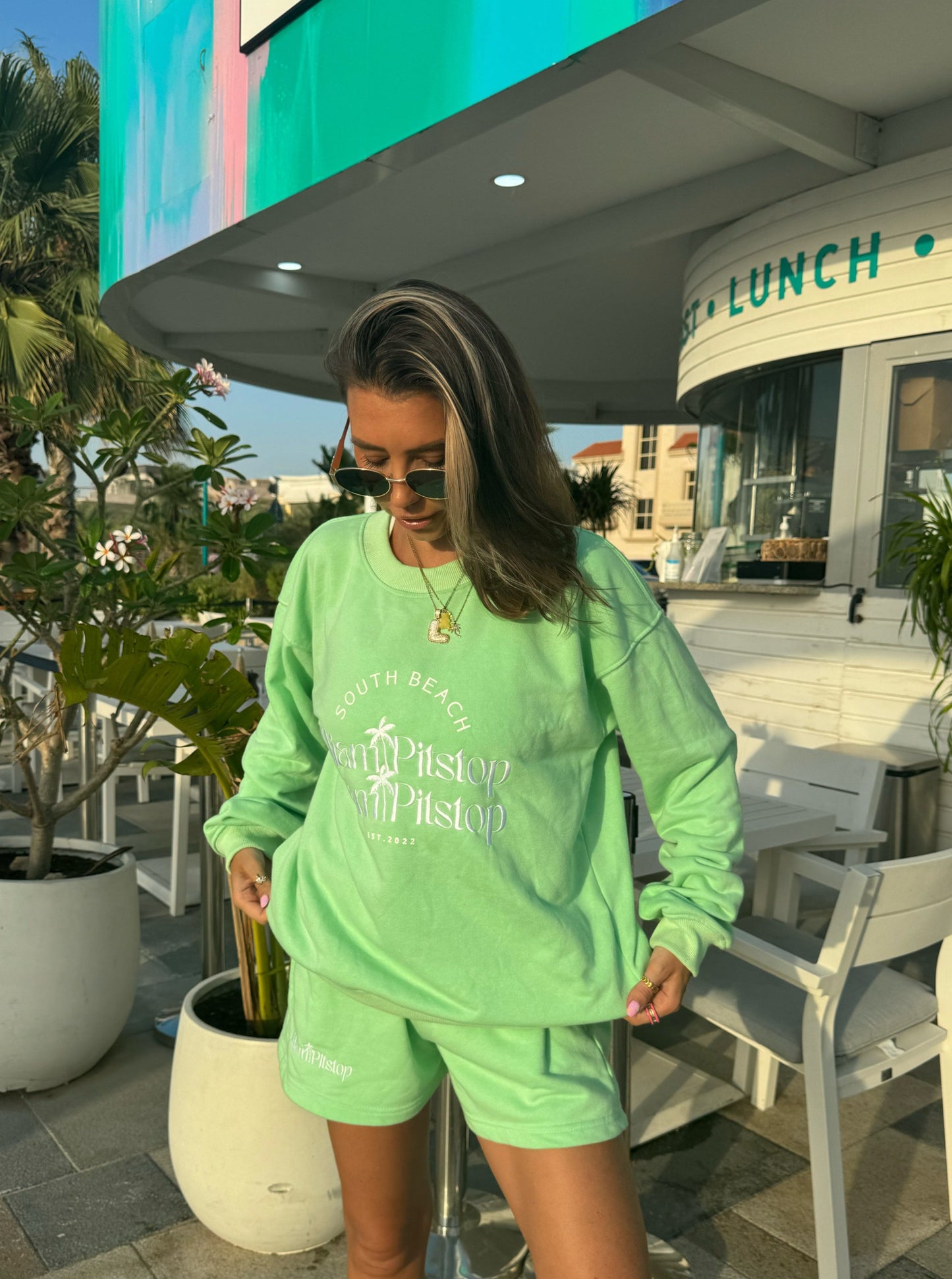 South Beach Sweatshirt Mint Green