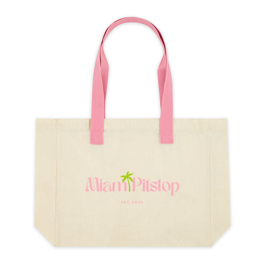 Miami Canvas Beach Tote