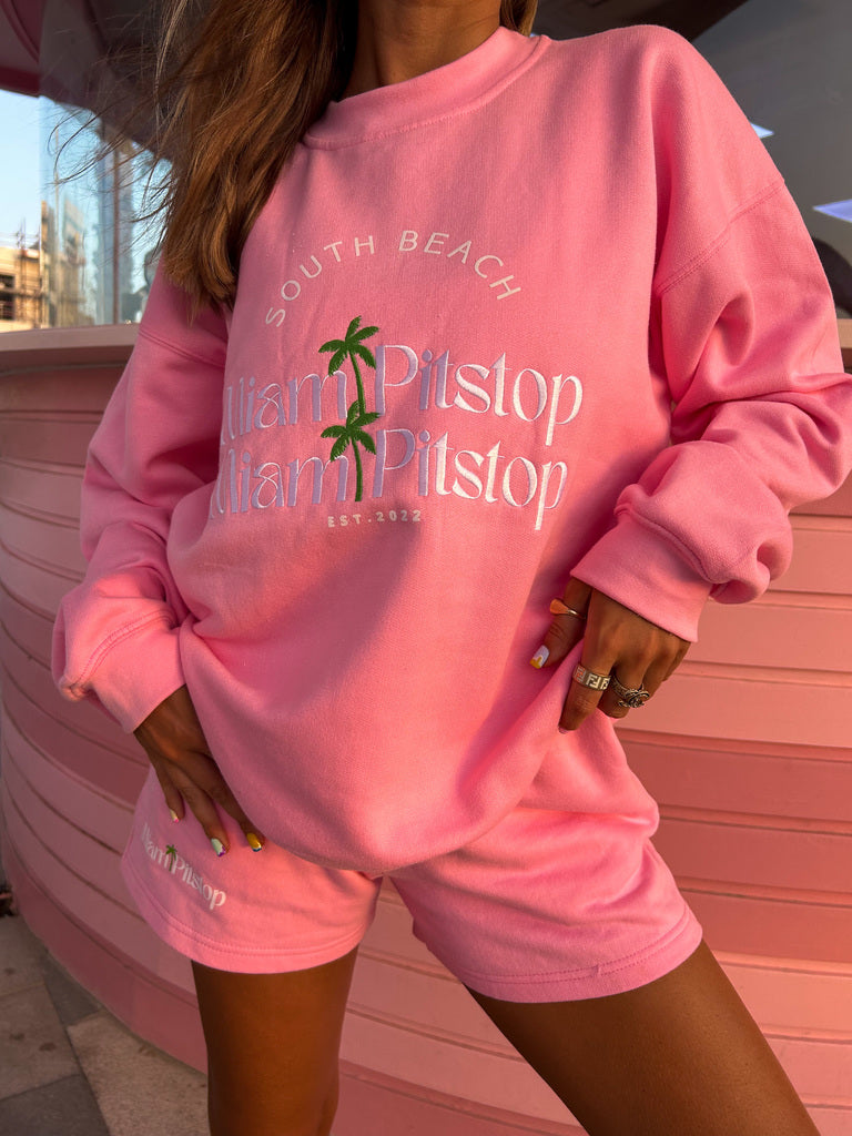 South Beach Sweatshirt Pink