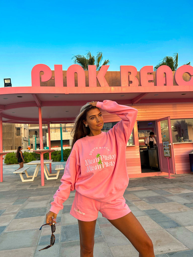 South Beach Sweatshirt Pink